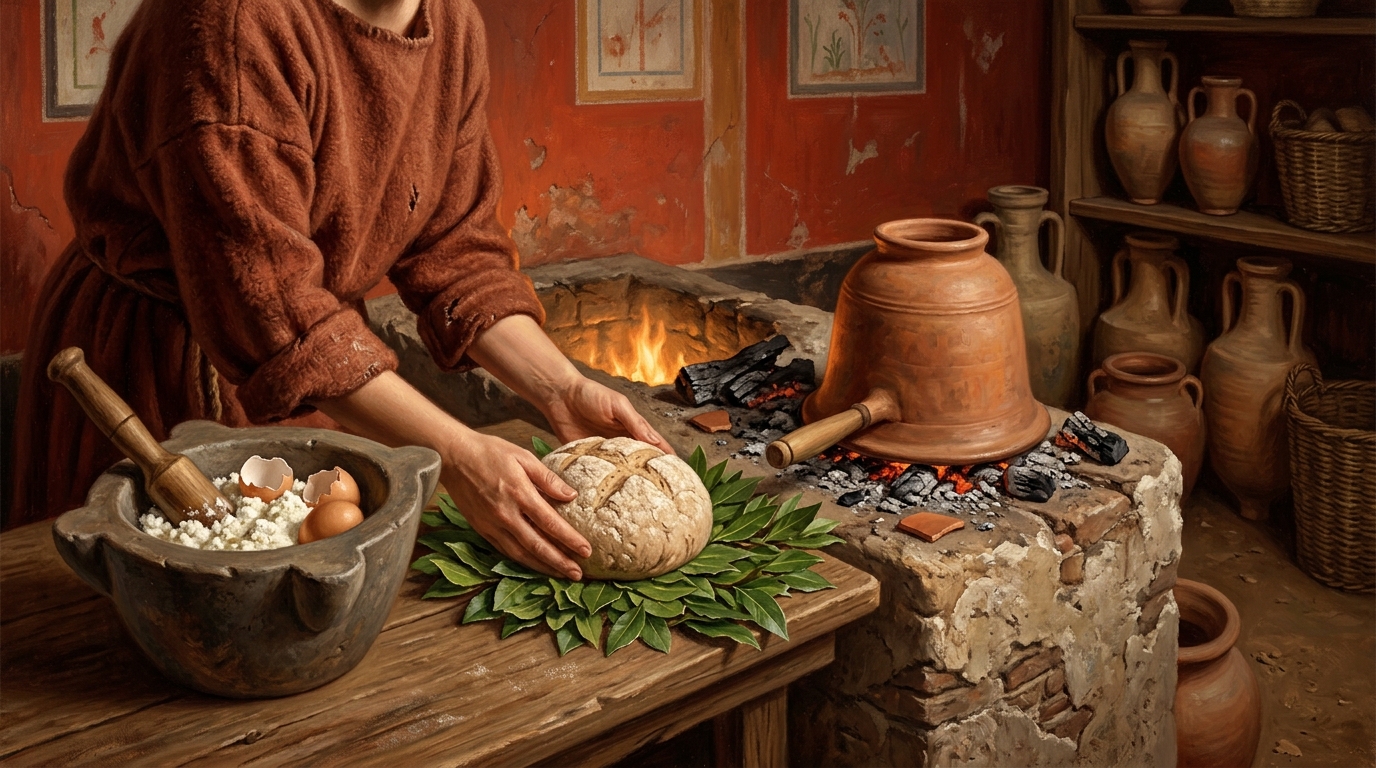 Il libum: cuocere il pane sacro dell'antica Roma nella tua cucina