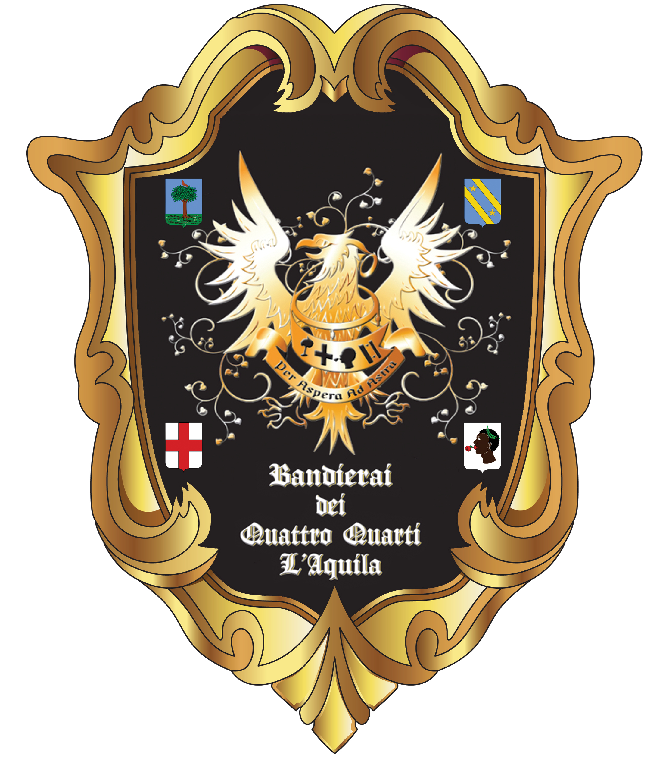 Bandierai dei Quattro Quarti - L'Aquila