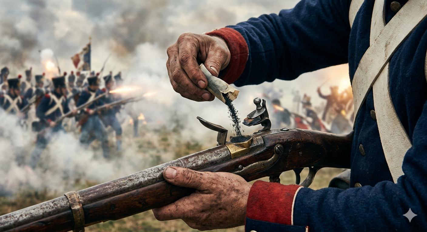 Polvere nera: come funziona davvero un moschetto di inizio Ottocento